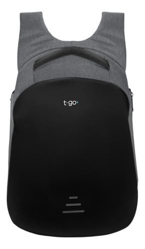 Mochila T-Go Porta notebook Hasta 17´´ AB34 Urbana Impermeable Gris Liso