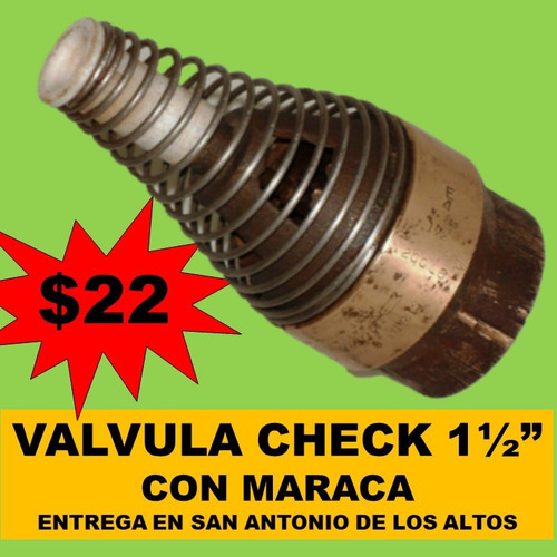 Válvula Check 1 1/2 Maraca Y Filtro Tanque Subterráneo $22