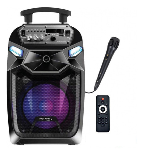 Parlante Inalambrico Bluetooth Karaoke Woofer Fm + Microfono