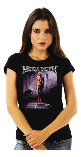 Polera Mujer Megadeth Countdown To Extinction Metal Impresió