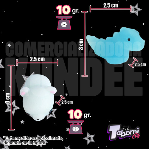 Squishy Kawaii 100 Pz Fusion (50 Soft- 50 Neon)