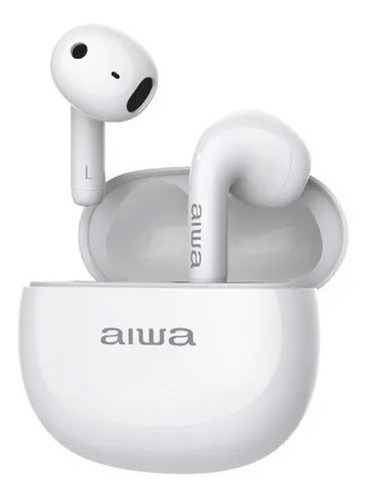 Imagen 1 de 6 de Audífonos Aiwa Inalambrico Tactil In-ear Bluetooth 5.3 Twsd8 Color Blanco Color de la luz Blanco