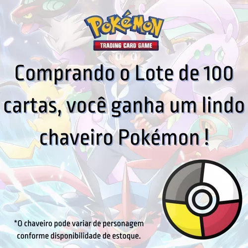 Lote Pack 100 Cartas Pokémon A…