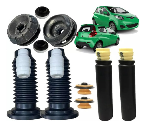 Kit Batente Suspensão Dianteira Traseira Jac J2 2012 A 2016