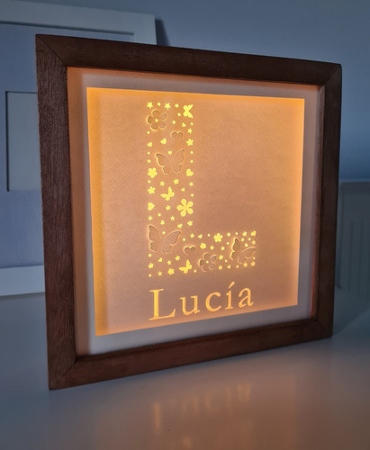 Imagen 7 de 8 de Velador Led Infantil Tamaño Chico Con Nombre -animalitos
