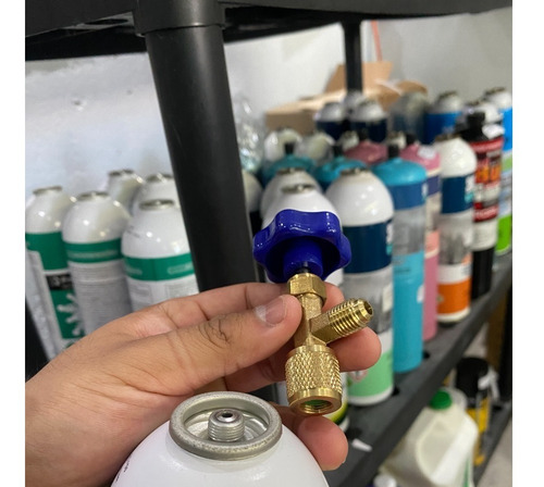 Valvula Check Lata Gas Refrigerante R22 R134 Etc Con Llave