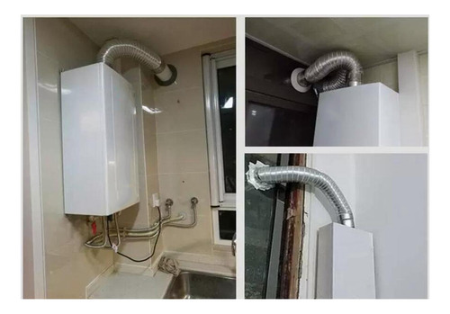 Calentador De Agua Con Chimenea En Forma De Codo, Escape Ext