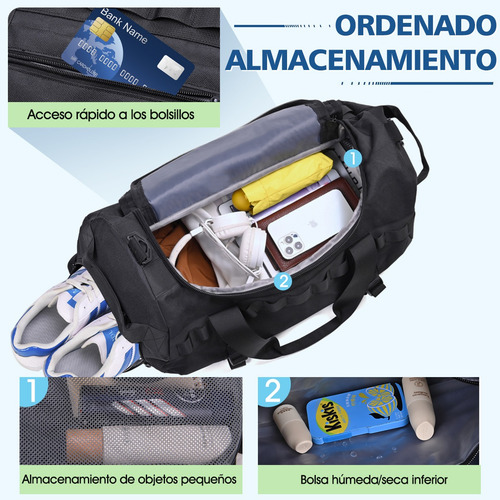 Maletas Deportivas Maletas Viaje Maleta Gym Plegable 50 L.