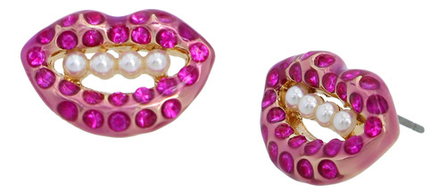 Aretes Con Labios De Betsey Johnson