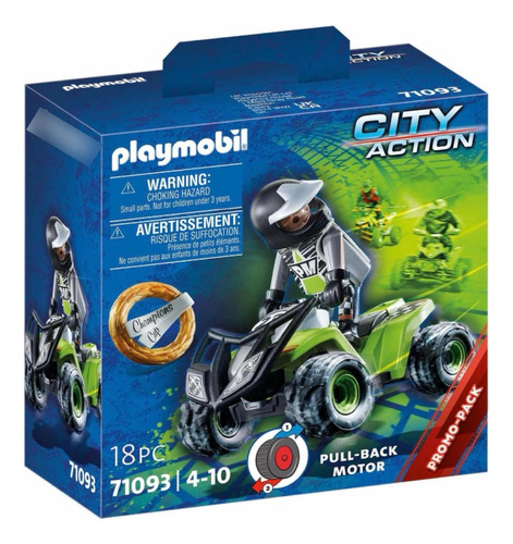 Playmobil Quad City Action 71093, 18 Piezas