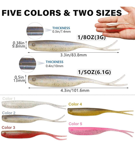 Soft Plastic Fishing Lures Bass Fishing Lures Minnow Lures C