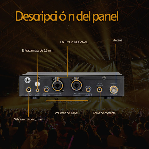Sistema Monitoreo Rs Rjt101 1 Canal Mono Inear 4 Receptores