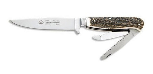 Imagen 2 de 5 de Cuchillo De Caza Puma Waidmesser Stag 11,1cm Funda De Cuero