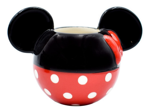 Set 2 Tazas Mickey Y Minnie Mouse 3d Ceramica Tarro