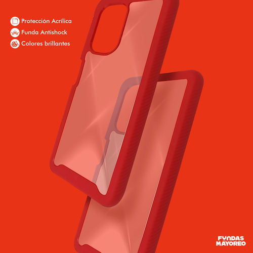 Funda Aura Para Xiaomi Poco F3 5g Carcasa Case Para Celular Rojo