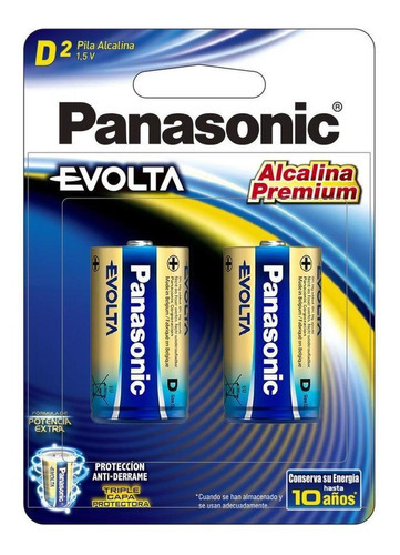 Pila Panasonic Evolta Alcalina D Con 12 Unidades 1.5v