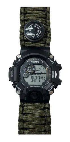 Reloj De Supervivencia Cuerda Paracord Reloj 6 En 1 Pedernal