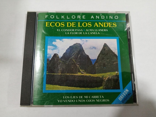 Cd Folklore And No Ecos De Los Andes En Formato Cd