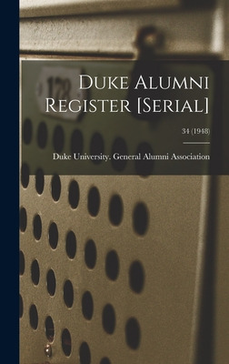 Libro Duke Alumni Register [serial]; 34 (1948) - Duke Uni...