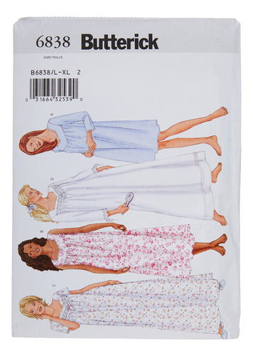 Butterick Patterns B Camisón Petite Misses/misses, Talla L.