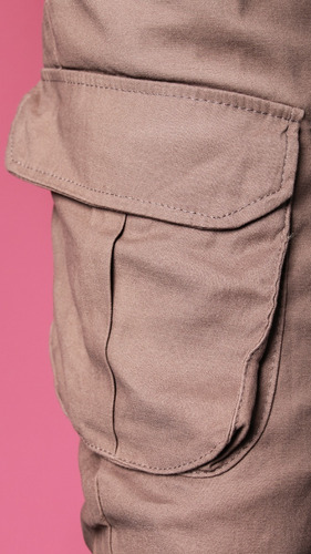 Imagen 3 de 4 de Jogger Cargo De Gabardina No End 38305 Hombre