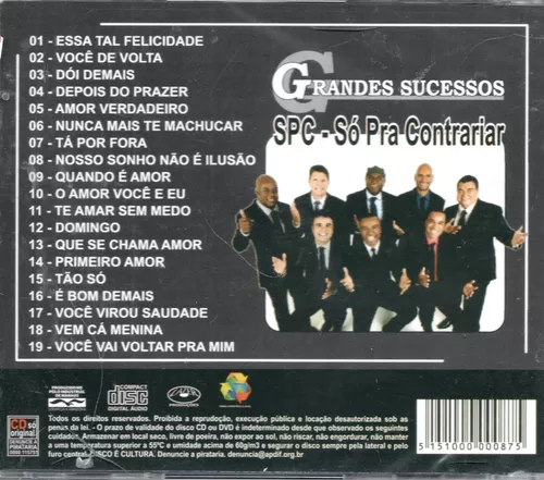 Só Pra Contrariar - Cd O Melhor Sucessos: : CD e Vinil