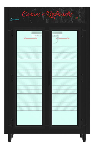 Expositor Carnes 2 Portas Kofisa Ar Forçado Led 890l