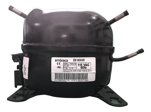 Compresor de motor Embraco 1/6 HP Em65hhr R134 2600btus 110 V