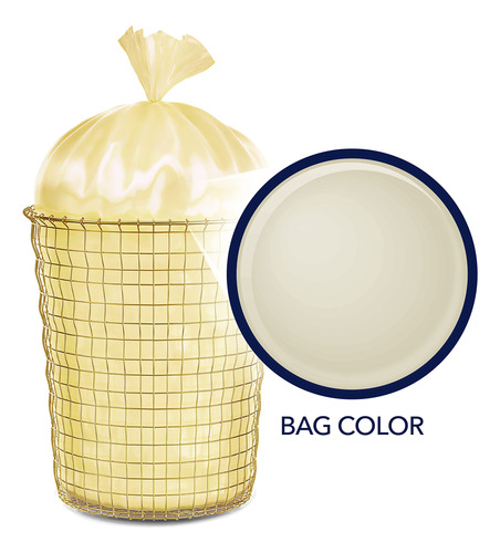 Bolsas De Basura Medianas Crema Aroma Vainilla 40 Unidades
