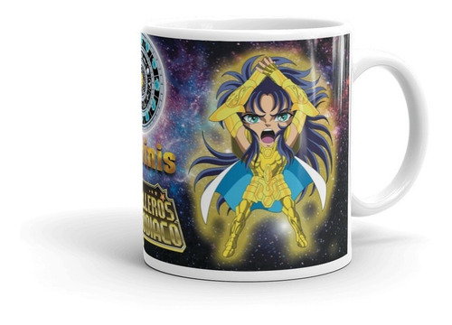 Taza Coleccion Caballeros Del Zodiaco Geminis