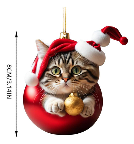Decoración Navideña De Gatos, Figura De Gato, Estilo C