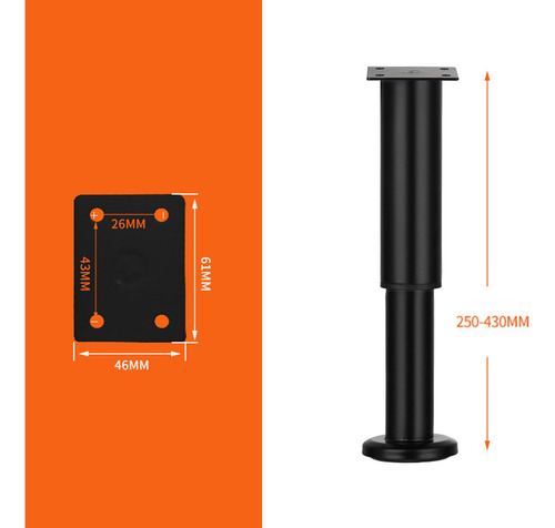Pata De Repuesto De Altura Ajustable Multifunción Para 25cm