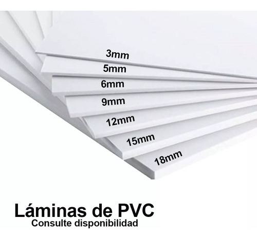 Lamina De Pvc 122x244 Blanco 12mm