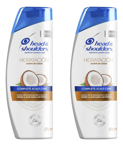Pack Shampoo Head & Shoulders Aceite De Coco 375 Ml