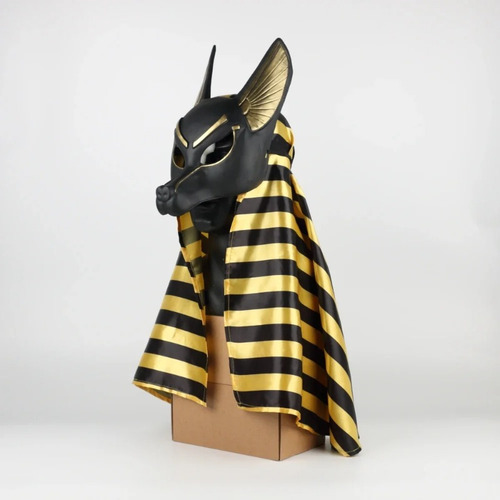 Egyptian Anubis Cosplay Face Mask Pvc Canis Spp Wolf