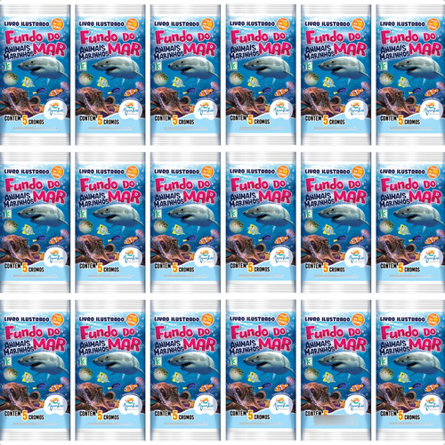 Kit 100 Figurinhas Fundo Do Mar Animais Marinhos 20 Envelope Personagem Figurinhas Do Álbum Fundo Do Mar Animais Marinhos