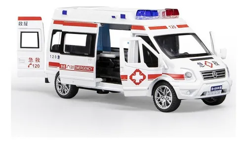 comprar Simulación 1\u002F32 Ambulancia Coche Policía Modelo Juguete Con