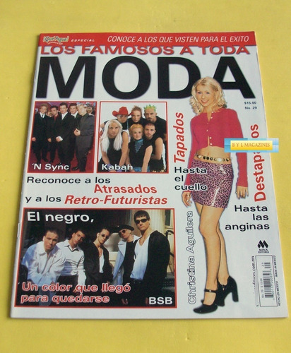 Cristina Aguilera Revista Que Pegue Lynda Ov7 Thalia Nsync