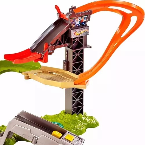 Pista hot wheels ataque dinossauro t rex mattel