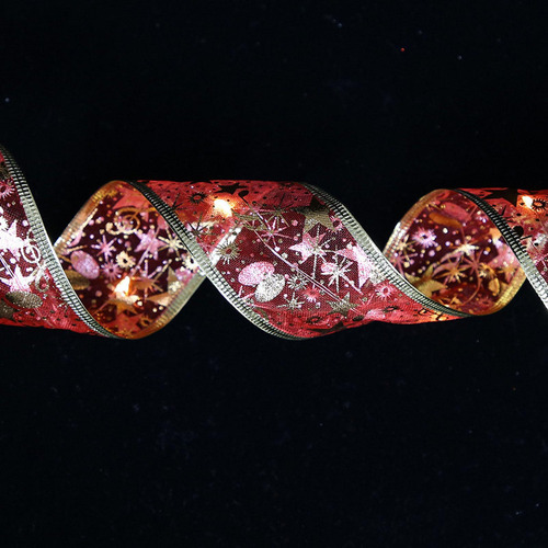 3 Luces De Cinta Navideñas, Luces Para 2m 20 Rojo Claro