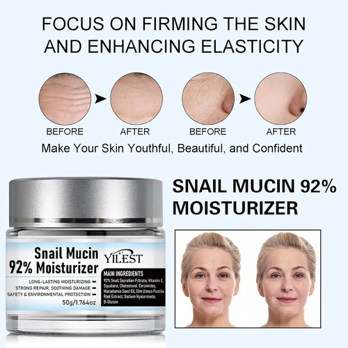 Hidratante Facial Diario Con Mucina De Caracol Con 92% De Mu