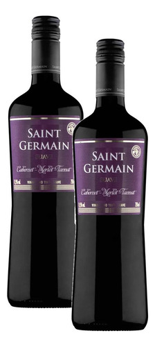 2 Vinho Tinto Suave Saint Germain Cabernet Sauvignon 750ml