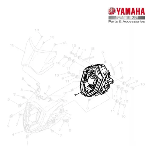 Farol Dianteiro Xtz 150 Crosser Abs Original Yamaha Farol Dianteiro Xtz 150 Crosser Abs Original Yamaha