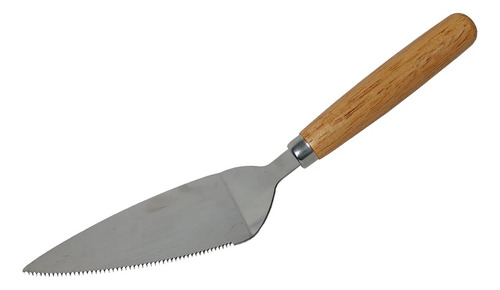 X2 Espatula Para Cortar Picar Pizza Con Mango De Madera 26cm