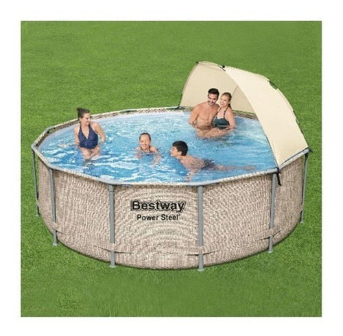 Alberca Estructural Redonda Con Techo Bestway Mod. 5614u