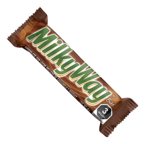 Milky Way Chocolate Leche Caramelo Y Nougat 36pz De 48g C/u