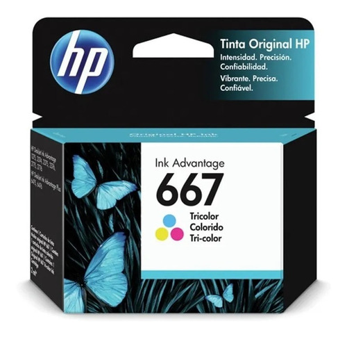 Cartucho Hp 667 Color 1275 2775 2778 2779 2336 4175 6075