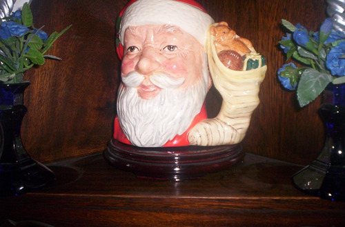 Excelente Jarra Royal Doulton Santa Claus Con Bota Juguetes