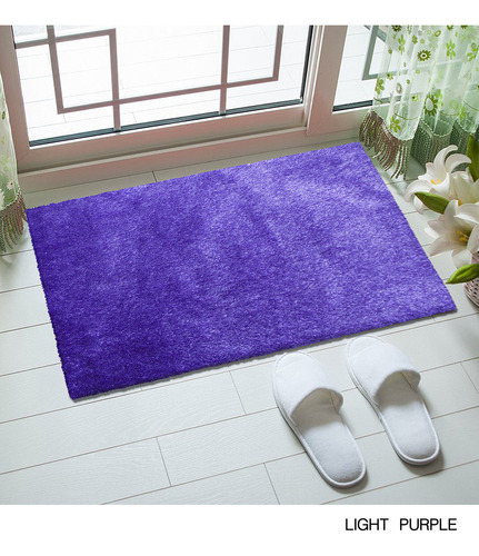 Tapete De Ingreso Peludo Rojo 80x50 Cms Envio Incluido