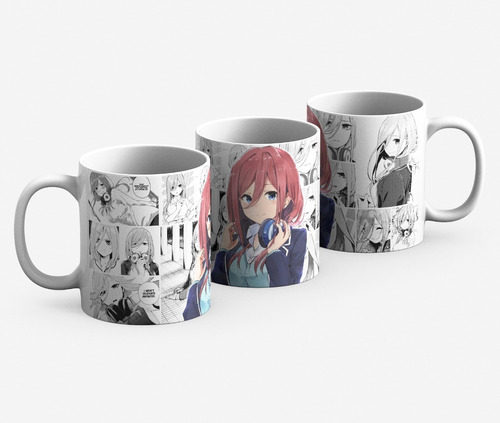 Taza Mug 11oz Anime Miku Go Toubun No Hanayome Quintillizas